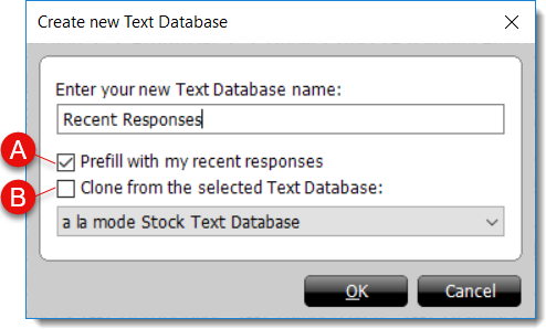 Create Text Database