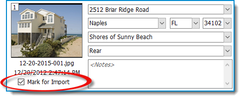 Mark Photo for Import