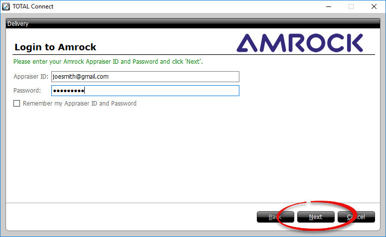 Amrock Appraiser ID and Password