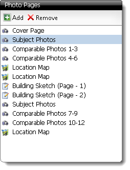 Photo pages pane