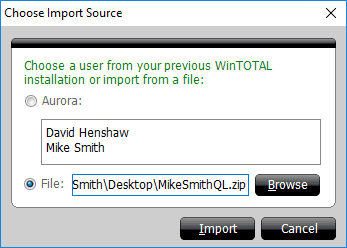 QuickList Import Source
