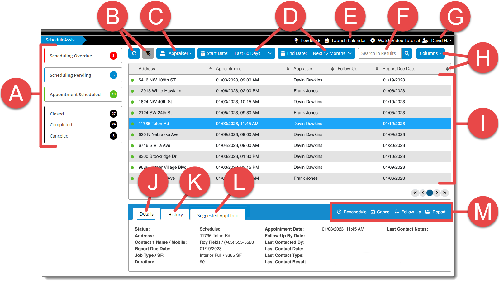 ScheduleAssist PowerView