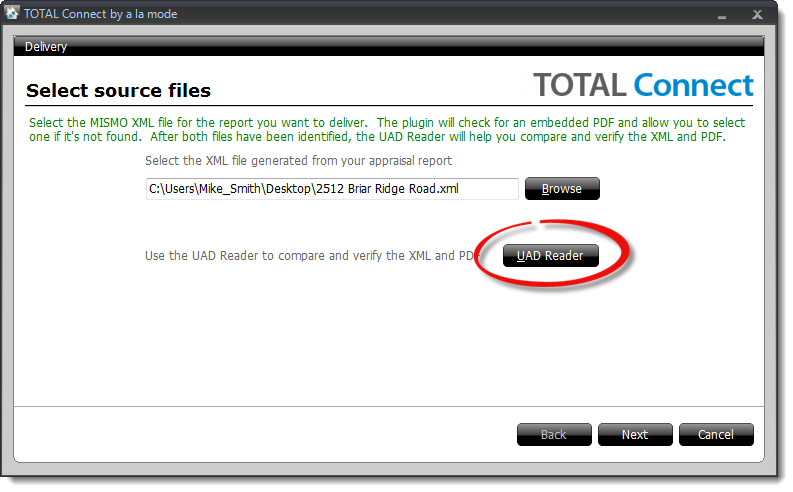 Review XML File In UAD Reader
