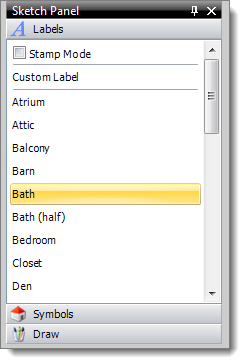 Sketch Panel Labels