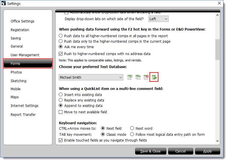 Configure Settings