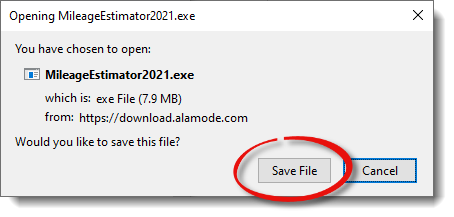 Click Save File