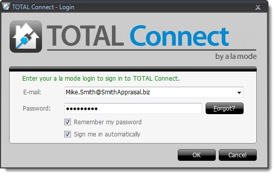 Log in to TOTAL Connect